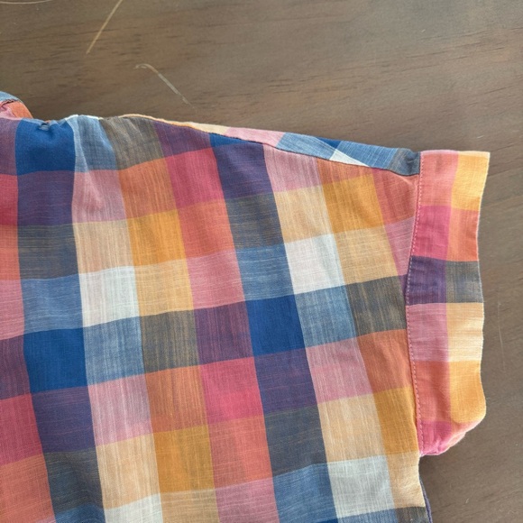 Madewell Hilltop Shirt in Rainbow Check Plaid Fall - Picture 8 of 10